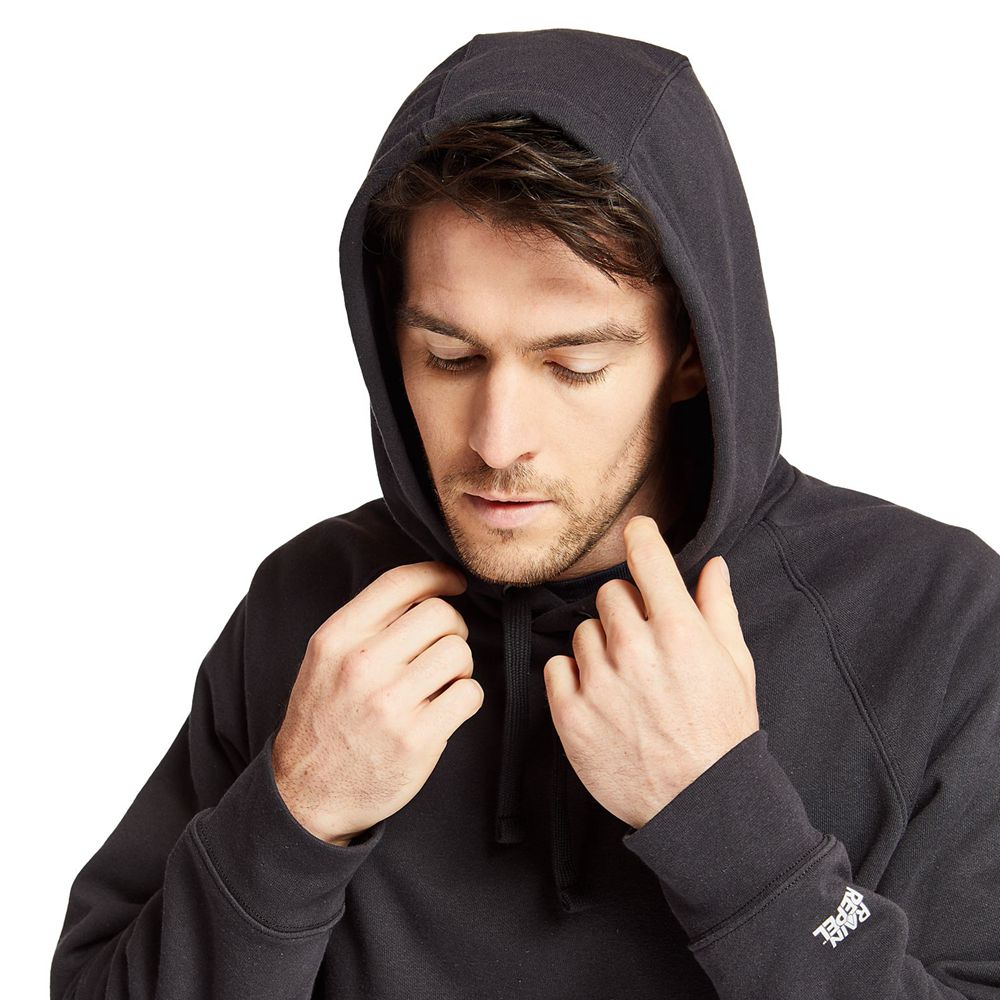 Timberland Φουτερ Ανδρικα Μαυρα - Pro® Big & Tall Hood Honcho Sport Hoodie - Greece 2617409-ZX